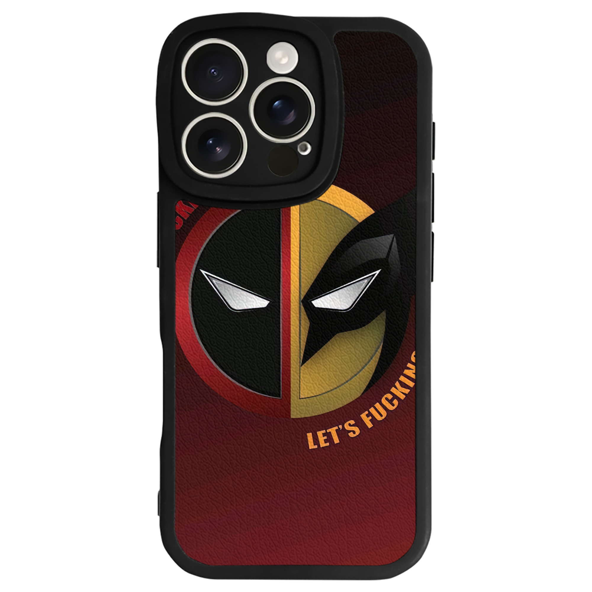 （画像用） Deadpool デッドプール 【iPhone 16シリーズ対応】シリコンスマホケース（レザー調） 材質：シリコン